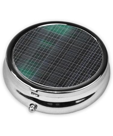 Multi-Dimensional Line Spaceround Pill Box | 3 Compartment Travel Pill Organizer | Portable Pill Box for International Shipping - Buy Online on GoSupps.com