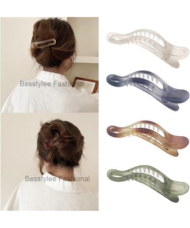 Duckbill Clip Large Size Clear Hair Clips Ladies Hair Clips Headdress Hair Accessories (Color : 0249-7) - Buy Online on GoSupps.com