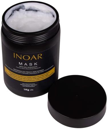 INOAR Macadamia Oil Premium Mask - Intense Hair Conditioning & Moisturizing (2lbs/1kg) - Buy Online on GoSupps.com