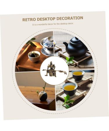 Abaodam 2pcs Tea Pet Guan Yu Dining Table Centerpieces Kuan Gong Statue Guan Gong Copper Craft Figure Lovers - Buy Online on GoSupps.com