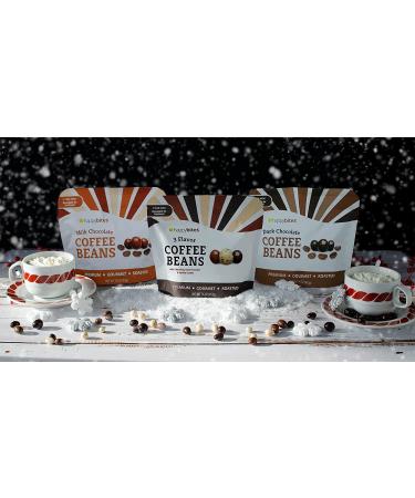 Happy Bites Milk Chocolate Covered Espresso Coffee Beans - 16 oz Resealable Pouch Bag - Premium Chocolate - 1lb Pack - Buy Online on GoSupps.com