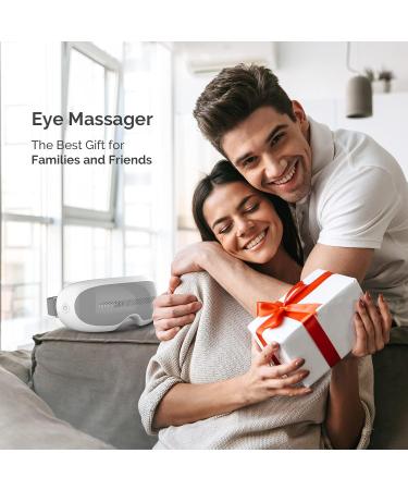 ESINO Eye Massager with Heat | 3D Shiatsu & Vibration | Rechargeable Eye Strain Relief | Ideal Thanksgiving Gifts for Men & Women - Buy Online on GoSupps.com