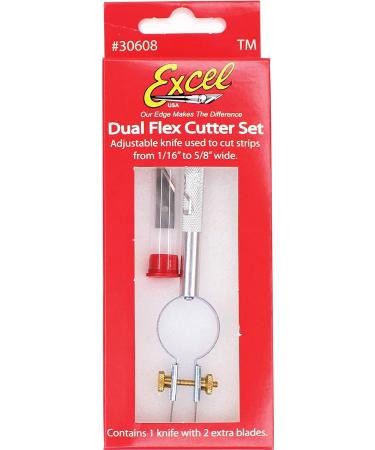 Excel Blades 30608 Dual Strip Cutter - Adjustable Width Twin Blade Knife for Paper, Clay & More - Buy Online on GoSupps.com