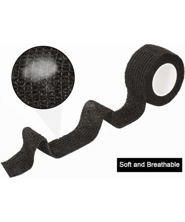 Sagafly Self-Adhering Bandage - 12 Rolls 2.5cm x 4.5m | Elastic First Aid Finger Tape Koh siver Bandage for Easy Fixing & Mixed Colors - Buy Online on GoSupps.com