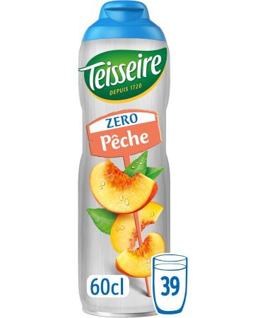 Teisseire Zero Sugar Peach Syrup for Refreshing Drink Cocktails Bottle 60cl - Buy Online on GoSupps.com