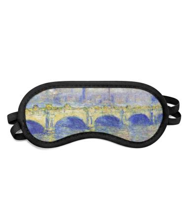 Waterloo Bridge by Claude Monet Sleeping Eye Mask - Small 1 Count (Pack of 1)