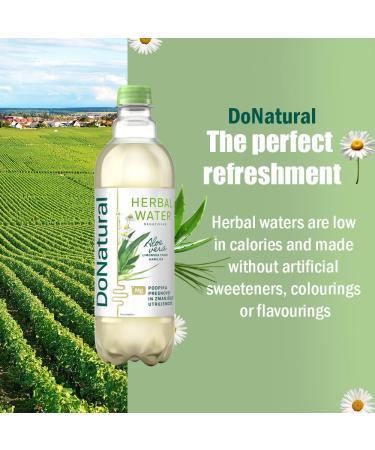 Pack de 12 DoNatural Eau aux Herbes Aloe Vera Citronnelle & Camomille 500 ml Boisson aloe vera faible en calories enrichie en magn sium et fibres sans dulcorants artificiels. Donat Aloe Vera 500 ml (Lot de 12) - Buy Online on GoSupps.com