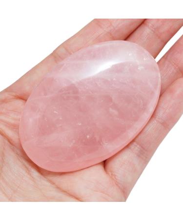 Buy MookaiTedecor Rose Quartz Palm Pocket Crystal - Polished Drumstone for Reiki Healing & Home Decor - International Shipping Available - Buy Online on GoSupps.com