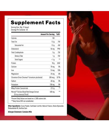 Mdrive Lean for Men - Protein Powder for Lean Muscle Mass with Morosil & Blood Orange Flavor - 30 Servings - Buy Online on GoSupps.com