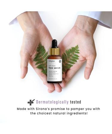 Sirona 2% Salicylic Acid Face Serum - Reduces Open Pores & Bumpy Texture | 30ml with Tea Tree Oil Hyaluronic Acid & Vitamin E - Buy Online on GoSupps.com