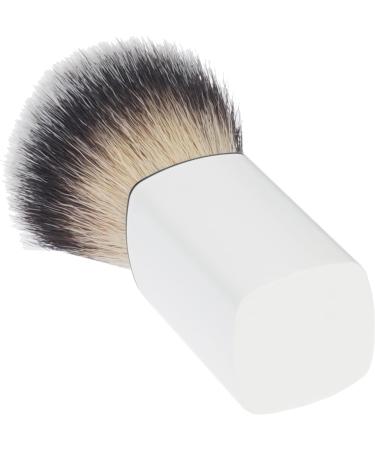 Premium Synthetic Hair Shaving Brush with White Plastic Handle - 10cm Height 21mm Ring | International Shipping Available - Buy Online on GoSupps.com