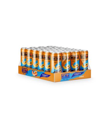 Hot Blood Iced Tea Peach - Pack of 24 (330 ml each) - Refreshing Disposable Beverage for International Shipping - Buy Online on GoSupps.com