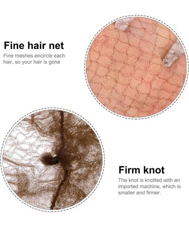 NATUCE 30 Pcs Hair Nets Hair Bun Holder Ballet Elastic Edge Hair Net Cap Holder for Ballet Dance Nurse and so on (Light Brown) - Buy Online on GoSupps.com