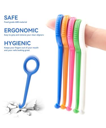 DLENP 25PCS Aligner Remover Tool 5 Colors Clear Aligner Removal Tool for Invisalign Removable Retainers Aligners Braces Removal Kit - Buy Online on GoSupps.com