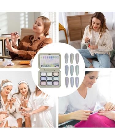 Gradient Gel for Touch - Palette of 9 Boxes Nail Styling Supply | Solid Gel Glue for Artistic Manicures at Home for Travel Parties or for Amateurs - Buy Online on GoSupps.com