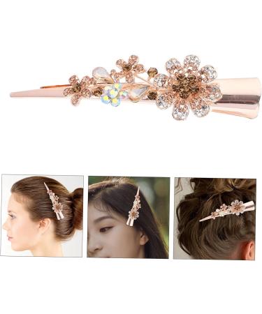 minkissy hair accessories accessories large hair clip hairpin hair barrettes sharp mouth clip Hair up large unique hair clips Diamond Metal clip party hair clips cheongsam women's Miss - Buy Online on GoSupps.com