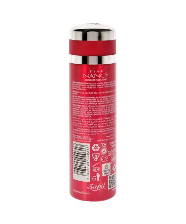 Sapil Nancy Pink Deodorant Spray for Women - Long-Lasting Floral Fruity Musky Scent - 6.76 oz - Fresh & Odor Free All Day - International Shipping Available - Buy Online on GoSupps.com