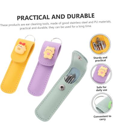 Mobestech 6 Sets Earpick Earwax Remover Tool Kit | Reusable Silicone & Stainless Steel Ear Cleaner for Effective Ear Wax Removal | International Shipping Available - Buy Online on GoSupps.com