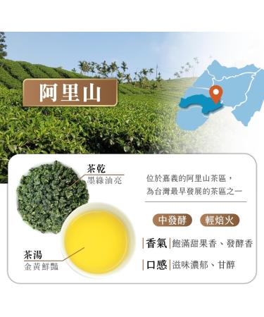 Taiwan unique tea Oolong tea formulated by competition grade tea masters-Alishan 75g*8 - Buy Online on GoSupps.com