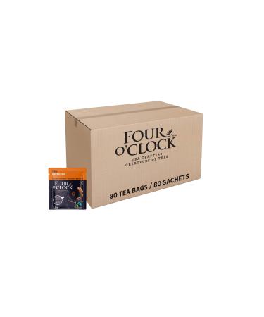 Four O'Clock Espresso Chai Tea Organic Fairtrade Non-Gmo Kosher Gluten-Free 80 Teabags