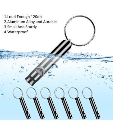 Buy Aster 6-Piece Aluminum Emergency Whistle Set - Safety Signal Pipe with Lanyard for Hiking Camping Training & Outdoor Sports - Buy Online on GoSupps.com