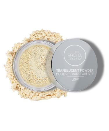 Rachel Couture Translucent Finishing Powder with Shine-Free Matte Finish | Vegan & Cruelty-Free | Arnica Extract Infusion - 0.28 Oz - Light