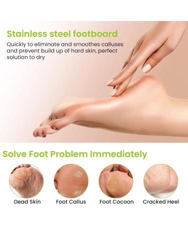 maxtachi 2 in 1 Feet Hard Skin Remover Double Side Pedicure Foot File Dead Hard Cracked Skin Calluses Remover Highly Effective Foot File for Foot Spa-White - Buy Online on GoSupps.com