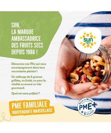 SUN - Snack Mix No. 4 - Gourmet - Almonds Apple Cubes Hazelnuts Raisins - 190 g - Buy Online on GoSupps.com