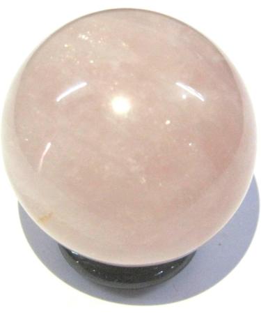Crystal Miracle Natural 146 Grams Rose Quartz 46 MM Sphere Crystal Healing Reiki FENG Shui Home Office Gift Energy Meditation Love Health Wealth Relations Metaphysical Gemstone Spiritual Power - Buy Online on GoSupps.com