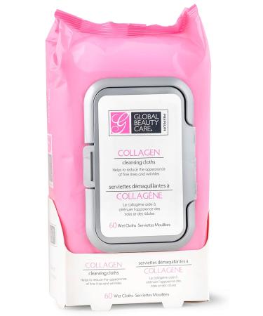 Collagen Cleansing Cloths & Makeup Removal Wipes - 60 Ct | Hydrating Skincare for Flawless Skin | International Shipping Available - Buy Online on GoSupps.com