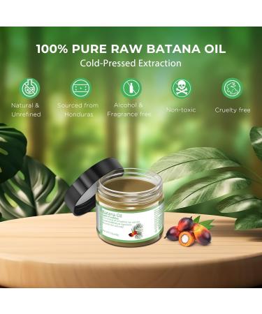 Mysense Raw Batana Oil for Hair 100% Pure Dr Sebi Batana Oil from Honduras Organic Hair Oil for All Hair Types 2.12oz 2.12 Oz - Buy Online on GoSupps.com