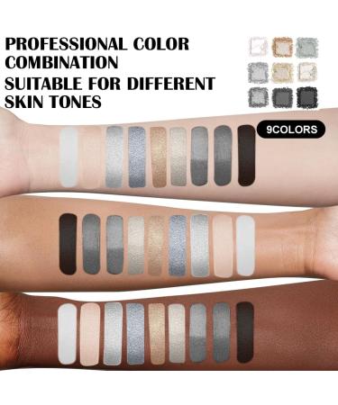  BUTBU T Eyeshadow Palette 9 Shades Highly Pigmented Smoky Eye Makeup Kit Long Lasting Matte & Shimmer Finishes Travel Eyeshadow Palettes - Buy Online on GoSupps.com