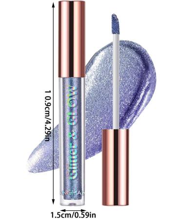 Liquid Shimmer Eyeshadow | Chameleon Gloss Eyeshadow - Liquid High Pigments Gloss Sparkling Shimmer Glow Eye Shadow Shiny Makeup Sritob 07# - Buy Online on GoSupps.com