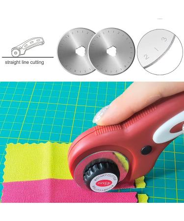 Fabric Cutting Blades Refill - 28/45/60mm SKS-7 Blades for Quilting, Scrapbooking, Sewing - Fits Fiskars, OLFA, Martelli, Dremel, Truecut, DAFA - Red Color - Buy Online on GoSupps.com