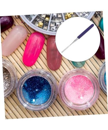 Housoutil Palette Stick Cosmetic Stirring Rods Nail Implements Cosmetic Mixing Stick Nails Gel Nail Manicure Sticks Pigment Mixing Sticks Makeup Stainless Steel Non-slip Blending Pen - Buy Online on GoSupps.com