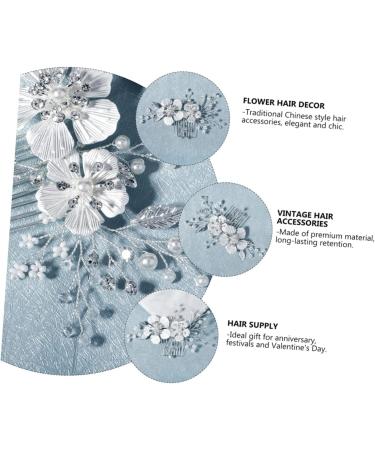 MAGICLULU 1pc Comb Handmade Headwear Crystal Hair Decor Beautiful Hair Accessory Bridal Hair Clip Vintage Hair Accessories Bridal Hairband Flower Hair Decor Crystal Hairpin Hair Supply - Buy Online on GoSupps.com