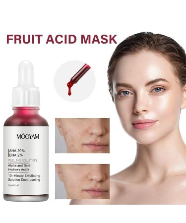 Buy AHA 30% + BHA 2% Exfoliating Facial Serum | Generic Peeling Solution for Blemishes & Pore Congestion - 1.0 Fl Oz/30ml (2 PCS) - International Shipping Available - Buy Online on GoSupps.com