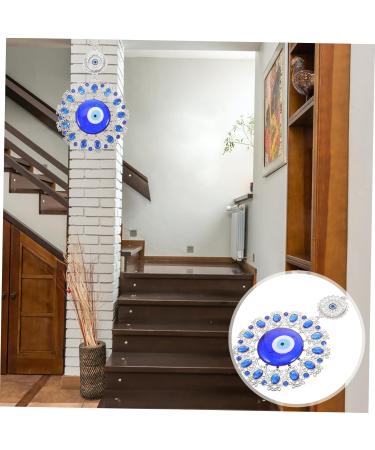 Abaodam Devil's Eye Pendant Household Decor Glass Evil Eye Charm Family Devil Eye Bohemian Turquoise - Buy Online on GoSupps.com