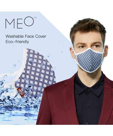 Meo Lite Face Mask - Reusable Washable Breathable & Comfortable | Includes 2 Lite Replaceable Filters (Large Stitch - Buy Online on GoSupps.com