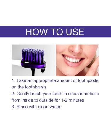 Verdant Touch Toothpaste for Sensitive Teeth Whitening Toothpaste Odor Stain Removal Refreshing Dental Care Color Correcting Purple Toothpaste 30ml - Buy Online on GoSupps.com