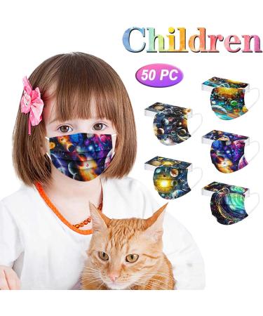NcQifei 50-Piece Children's Disposable 3-Layer Face Masks | Cute Cartoon Design | Breathable & Comfortable | Ideal for School & Play - Buy Online on GoSupps.com
