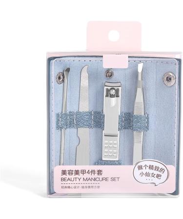 4 Pieces/Set of Stainless Steel Nail Clippers Set Beauty Nail Clippers Set Gift Portable Nail Care Kit (Color : C1) - Buy Online on GoSupps.com