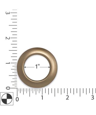Dritz 44374 Plastic Curtain Grommets  1 in  Matte Gold  8 Count Round 1 in Matte Gold - Buy Online on GoSupps.com
