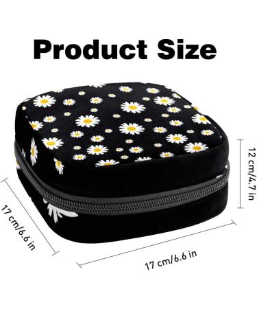 Women's Daisy Flower Storage Bags | Portable Menstrual & Tampon Holders | Multi-Colored Binding Bags for School & Office - Buy Online on GoSupps.com