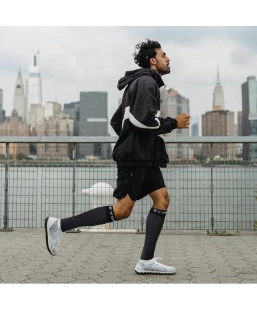 15-20mmHg Tall Black Open Toe Compression Socks - Toeless Relief for Swelling & Varicose Veins - TALL-XXL - Buy Online on GoSupps.com