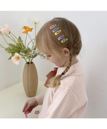Funtopia 80 Pcs Toddler Mini Metal Snap Hair Clips - Colorful Hair Barrettes for Little Girls and Baby Kids - Buy Online on GoSupps.com
