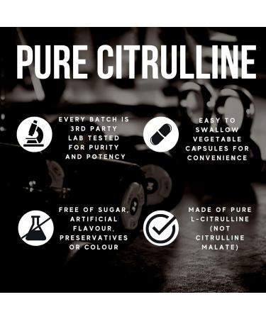 Herba L-Citrulline Capsules 750mg 180 Vegetable Capsules | 3 000mg Per Serving | Pure L Citrulline Nitric Oxide Supplement | NPN from Health Canada | Made & 3rd Party Tested in Canada - Buy Online on GoSupps.com
