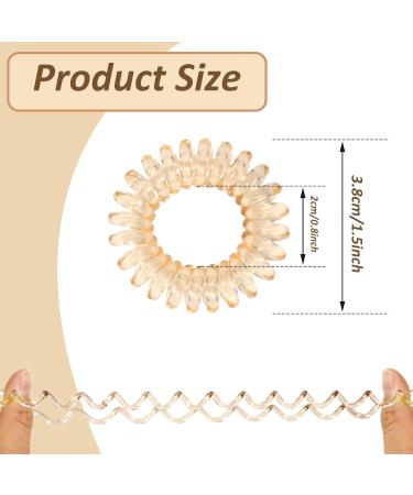 12 Spiral Hair Bands Plastic Hair Bands Multi-Color Hair Bands Comfortable Curly Hair Bands Ponytail Hair Bands for Ladies and Girls with Thick or Thinning Hair - Buy Online on GoSupps.com