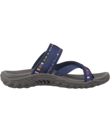 Skechers Women's Reggae-Mad Swag Toe Thong Sandal - Navy (Size 8) - Buy Online on GoSupps.com