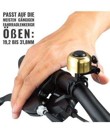 Pro Bike Tool Bicycle Bells - Clear Ringtone for Adults & Kids - Perfect for Street Mountain Beach Cruiser Bicycles - Premium Brass Bicycle Accessories - Buy Online on GoSupps.com
